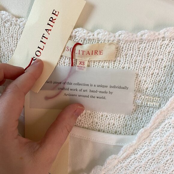 Women's Cotton Solitaire Crochet Beach/Spring Maxi Dress Boho and Elegant - Picture 2 of 16